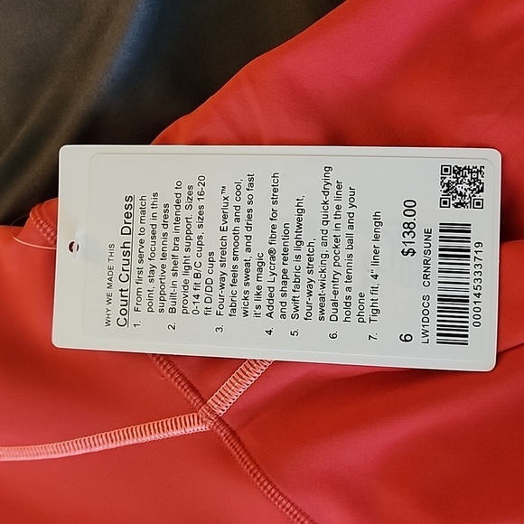 Lululemon court crush dress - Picture 2 of 6